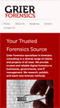 Mobile Screenshot of grierforensics.com